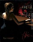 Girl at Bar with Red Light-1